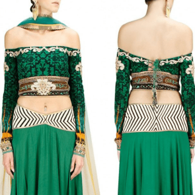 Off Shoulder Blouse Cut