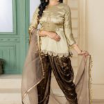 Golden-Satin-Dhoti-Salwar-Suit