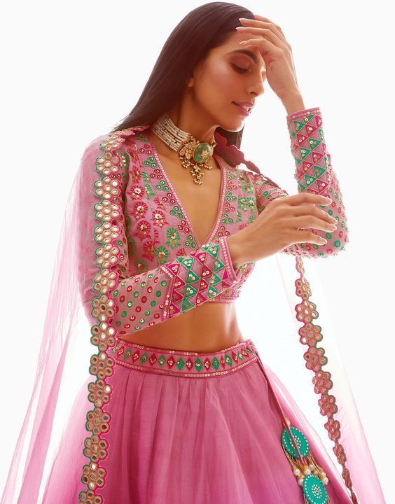 v-neck custom blouse