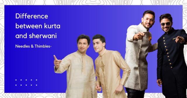 difference between kurta and sherwani