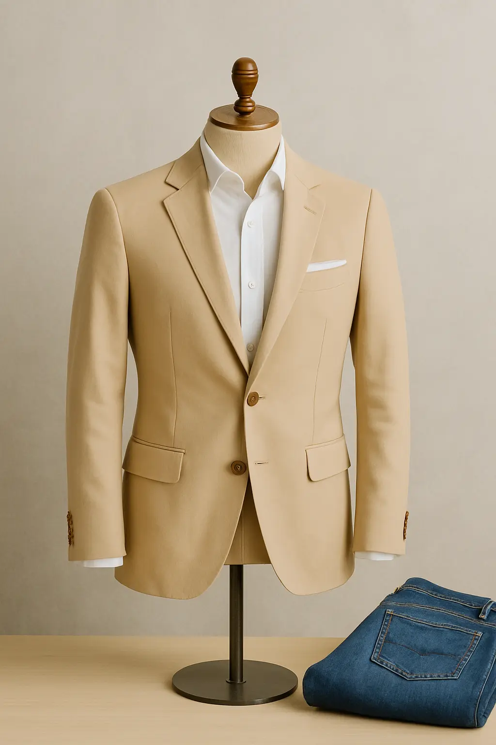 Breathable cotton suit fabric for men designed for daily office wear in Delhi, offering comfort, affordability, and summer-friendly tailoring